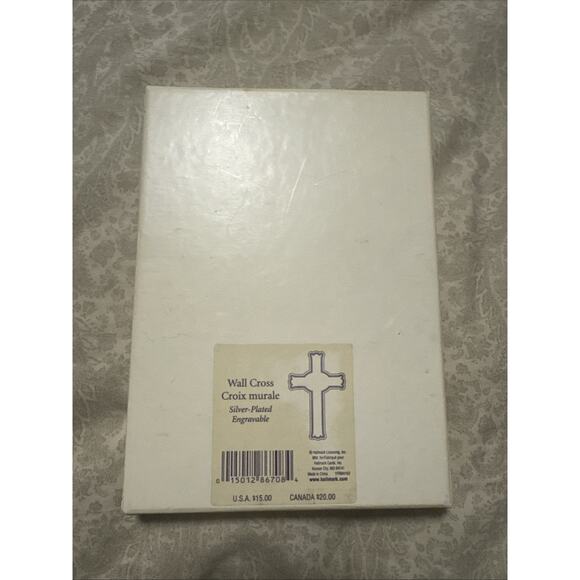Hallmark Silvertone 7.5 Inch Cross Wall Hanging Decor -New In Box - Picture 5 of 5
